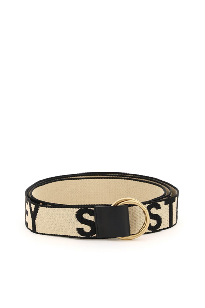 Shop Stella Mccartney Double Ring Logoed Belt In Multi-colored