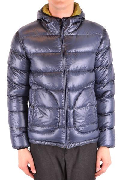 Shop Herno Men's  Blue Other Materials Outerwear Jacket