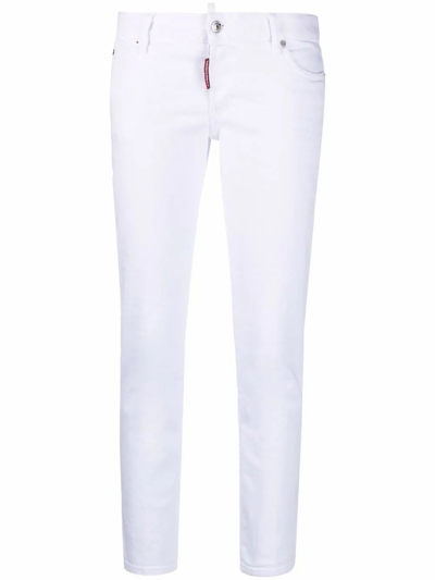 Shop Dsquared2 Women's  White Cotton Jeans