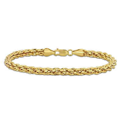 Amour 5mm Infinity Rope Chain Bracelet In 14k Yellow Gold In Yellow