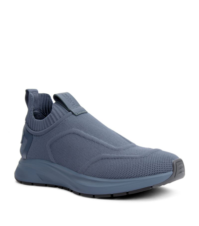 Shop Zegna Techmerino Wool Sneakers In Blue