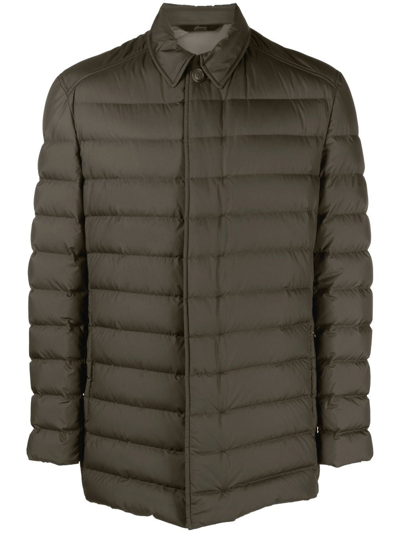 Shop Brioni Two-pocket Quilted Jacket In Grün