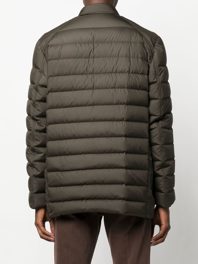 Brioni Two-pocket Quilted Jacket In Grün
