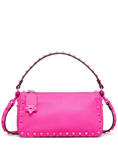 Garavani Small Rockstud Shoulder Bag In Pink | ModeSens