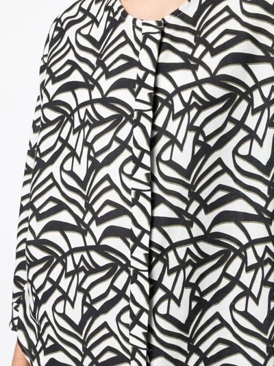Bambah Geometric-print Cairo Shirt In Black