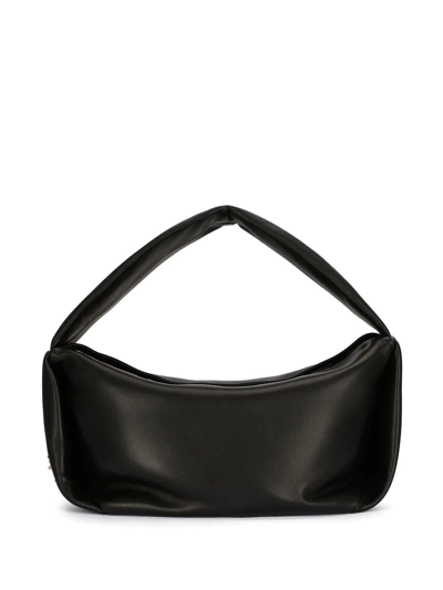 Shop Dolce & Gabbana Soft Logo-tag Leather Shoulder Bag In Black