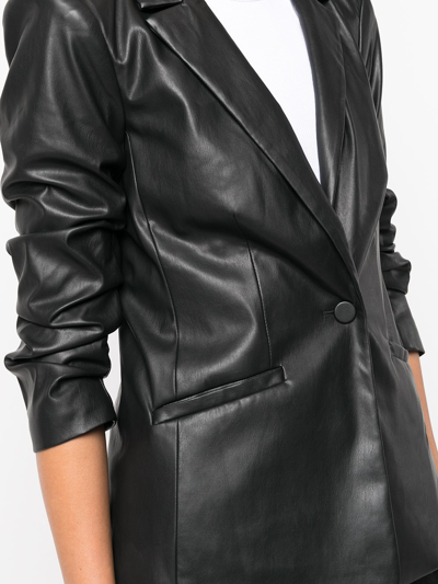 Shop Cinq À Sept Kylie Faux Leather Jacket In Black