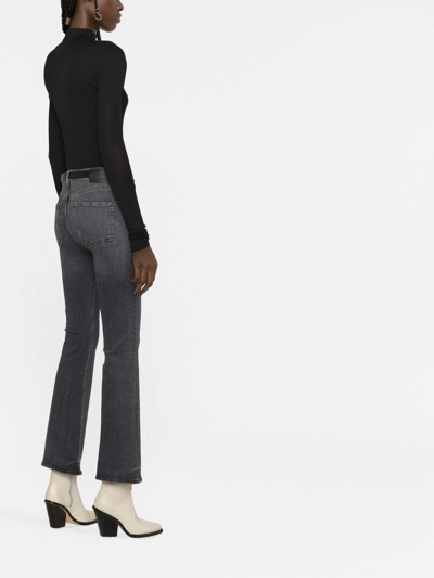 Shop Citizens Of Humanity Mid-rise Flared Jeans In Grau