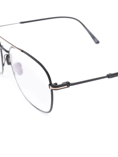 Tom Ford Pilot-frame Optical Glasses In Schwarz