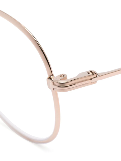 Tom Ford Double-bridge Glasses In Gold