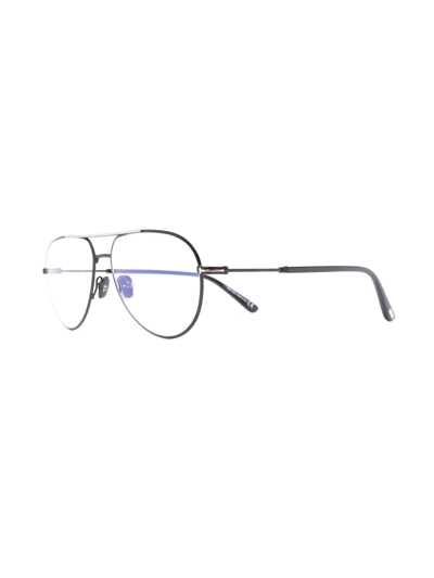 Tom Ford Ft5829b Pilot-frame Glasses In Schwarz