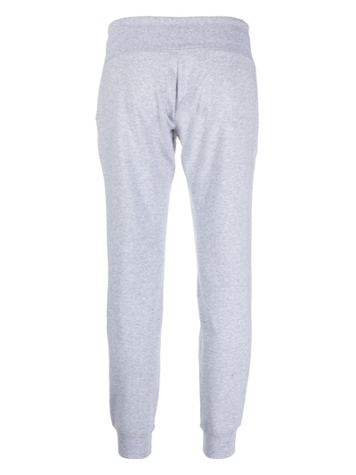 Shop Dkny Logo-print Drawstring Track Pants In Grau