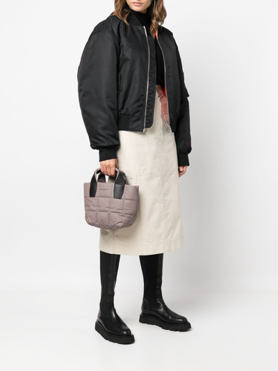 Shop Veecollective Padded Small Tote In Violett