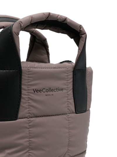 Shop Veecollective Padded Small Tote In Violett