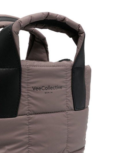 Veecollective Padded Small Tote In Violett
