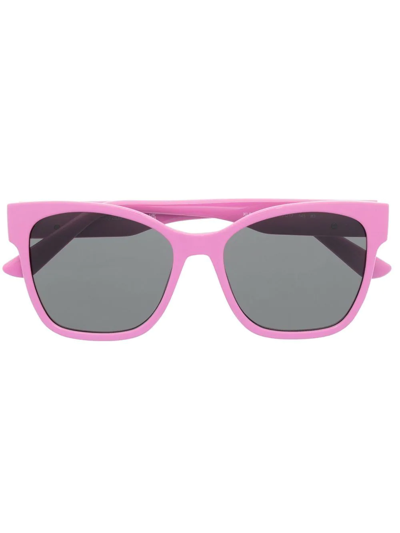 Shop Karl Lagerfeld Kl6087s Square-frame Sunglasses In Rosa