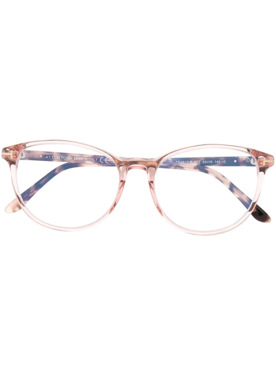 Tom Ford Round-frame Optical Glasses In Rosa