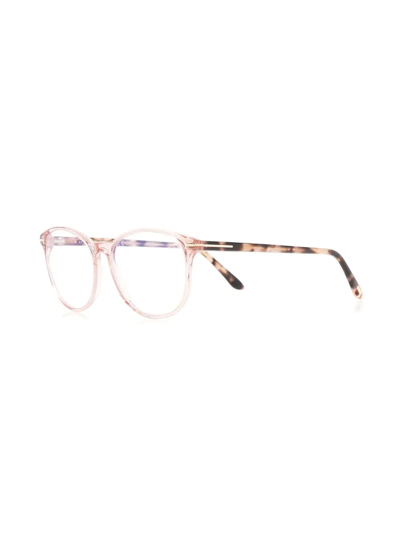 Tom Ford Round-frame Optical Glasses In Rosa