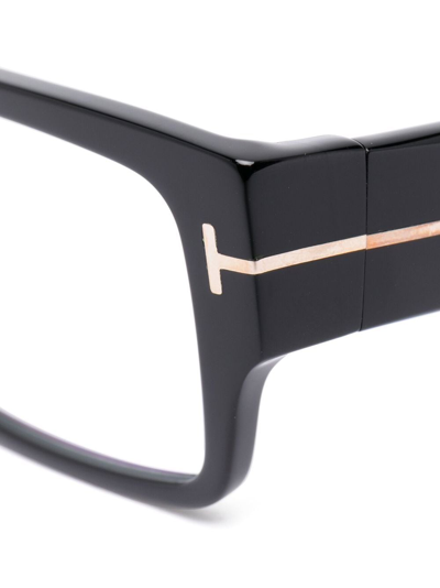 Shop Tom Ford Ft5835-b Rectangle-frame Glasses In Schwarz