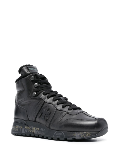 Premiata Jeff 6110 High-top Sneakers In Schwarz