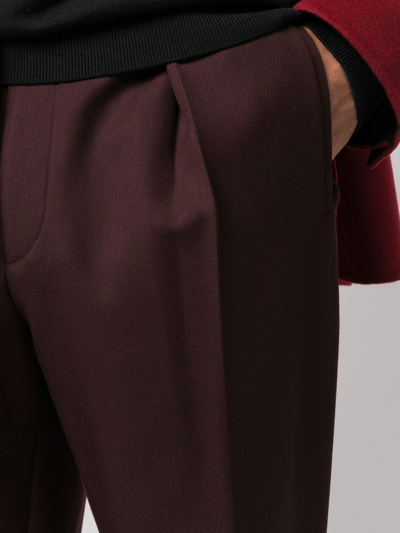 Shop Fendi Straight-leg Trousers In Rot