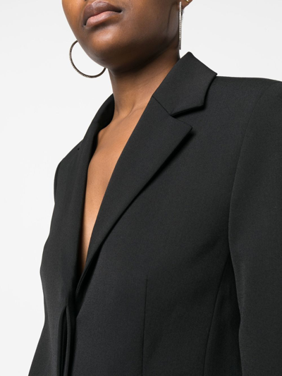Ambush Tailored Single-breasted Jacket With Notched Lapel In Schwarz