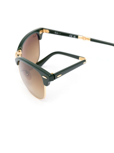 Ray Ban Square-frame Sunglasses In Grün