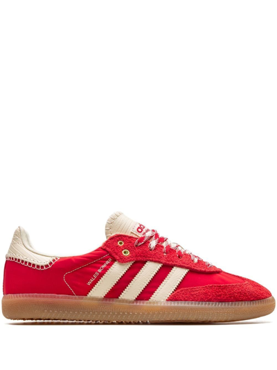 Adidas Originals X Wales Bonner Samba Panelled Sneakers In Rot | ModeSens