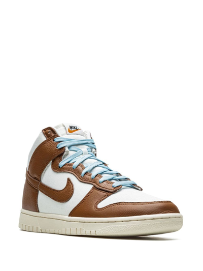 Nike Dunk Hi Retro Premium Sneaker In White