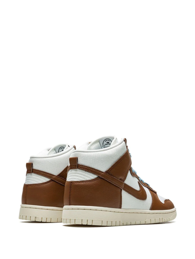 Nike Dunk Hi Retro Premium Sneaker In White