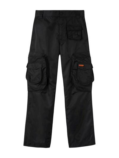 Shop Heron Preston Ex-ray Nylon Cargo Pants In Black No Color