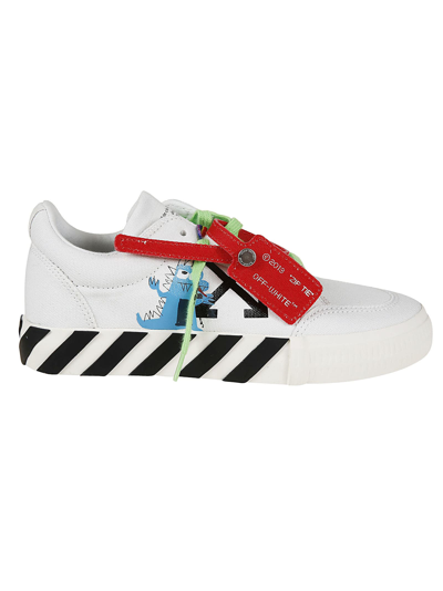 Shop Off-white Monsters Vulcanized In White Blue