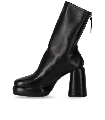 Shop Halmanera Elsa Black Heeled Ankle Boot In Nero