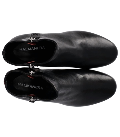 Shop Halmanera Caren Black Heeled Ankle Boot In Nero