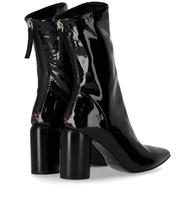 Shop Halmanera Roxy Black Heeled Ankle Boot In Nero