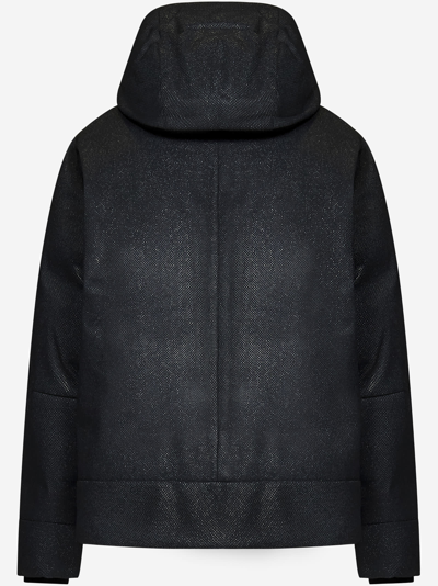 Shop Stone Island Shadow Project 40122 Down Blouson_chapter 2 Down Jacket In Black