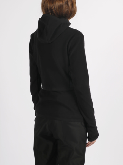 Shop Moncler Fleece Cardigan In Black