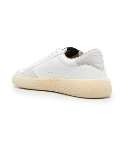 Shop Puraai White Crema Sneakers In Bianco