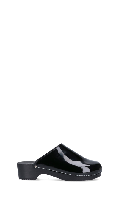 Shop Figure Decorative Flat Shoes In Black