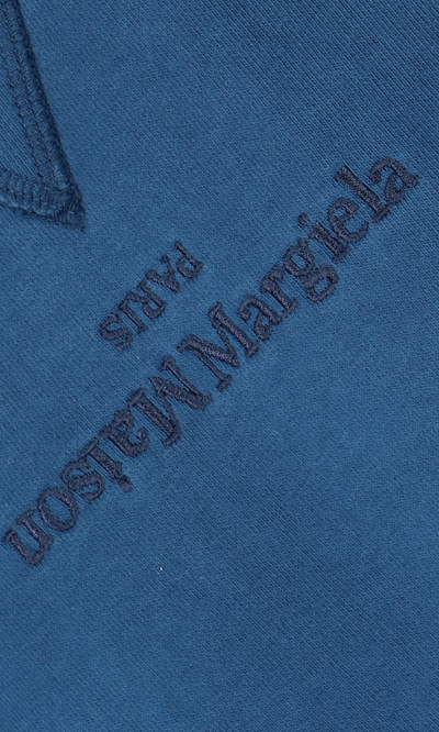 Shop Maison Margiela Crew Neck Logo Sweatshirt