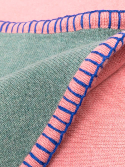 Shop Lisa Yang Stockholm Stitched-edge Cashmere Blanket In Rosa