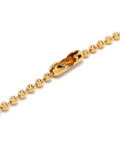 Shop Ambush Ball-chain Silver Necklace In Gold