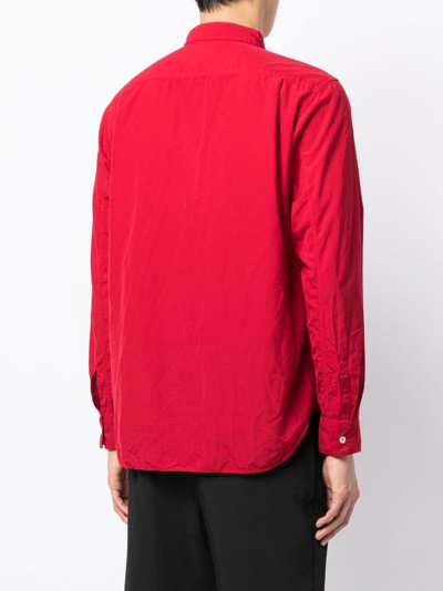 Shop Comme Des Garçons Homme Deux Chest-pocket Shirt In Rot