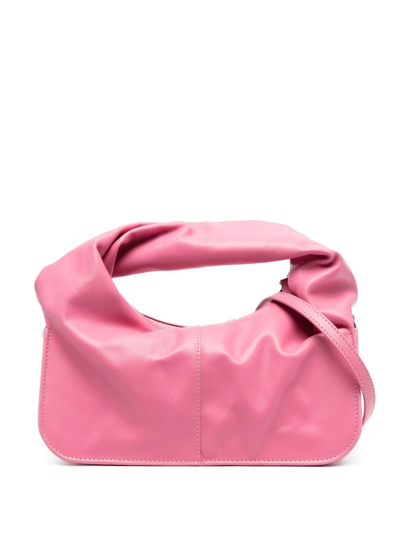 Shop Yuzefi Leather Shoulder-bag In Rosa