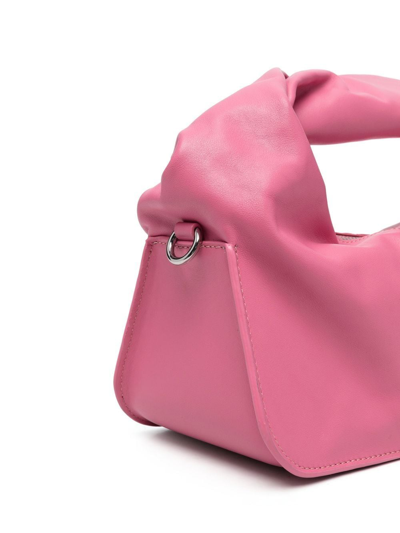 Shop Yuzefi Leather Shoulder-bag In Rosa