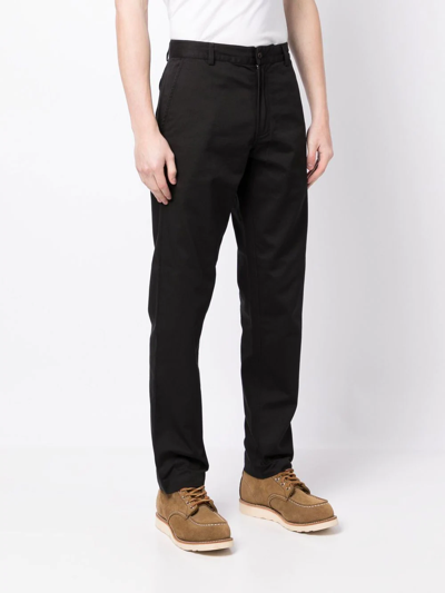 Shop Universal Works Four-pocket Slim Tailored Trousers In Schwarz