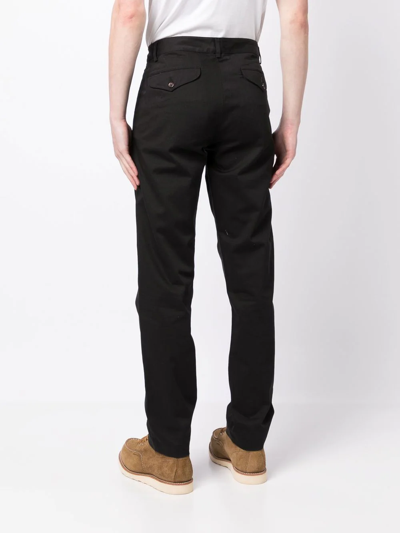 Shop Universal Works Four-pocket Slim Tailored Trousers In Schwarz
