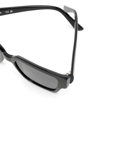 Karl Lagerfeld Logo-print Square-frame Sunglasses In Schwarz