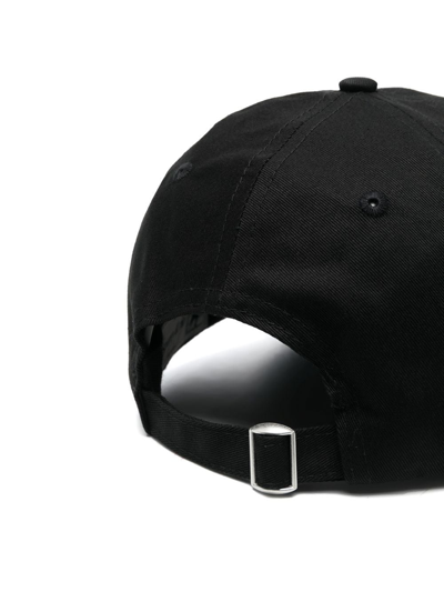 Sporty And Rich Rizzoli Brand-embroidered Cotton Baseball Cap In Black