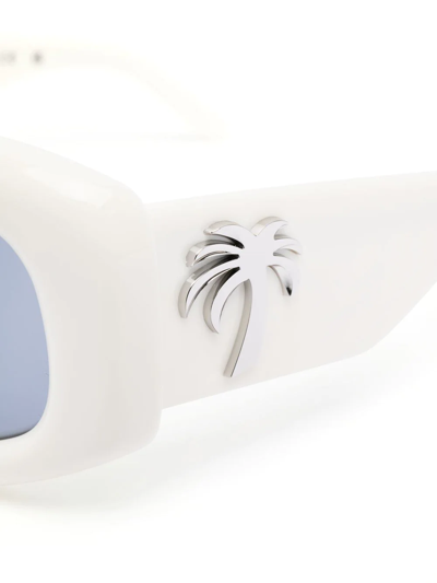 Palm Angels Carmel Oversize-frame Sunglasses In Weiss
